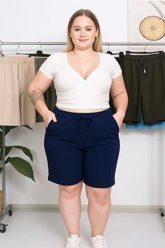 Immagine di CURVY GIRL SUPER BIG NAVY BLUE SHORTS